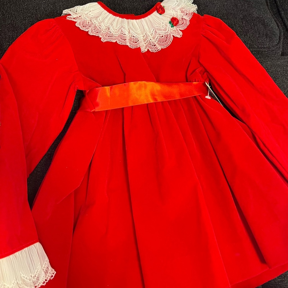 Handmade girls Christmas style dress